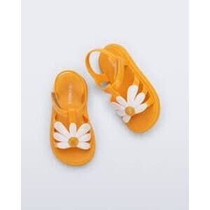 Mini Melissa Hip Bloom Daisy Floral Orange Yellow Sandals Baby Toddler 6